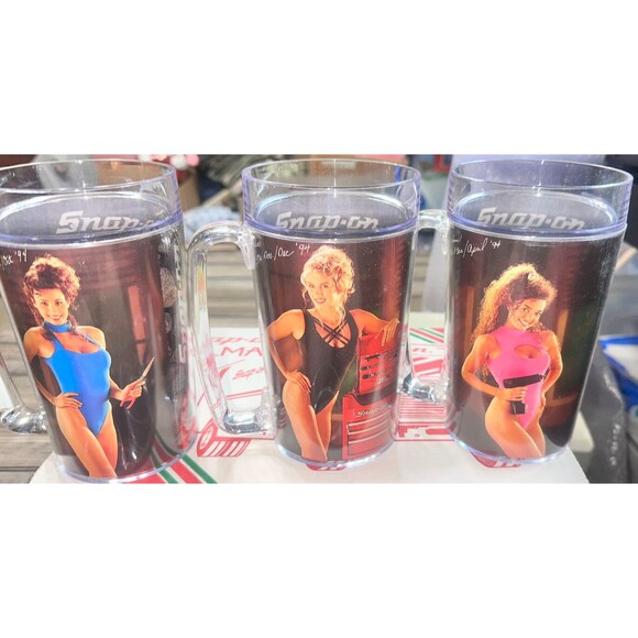 1994 Snap-on Holiday Mugs Set of 6 Holiday Gift Box Limited Edition - Picture 2 of 4